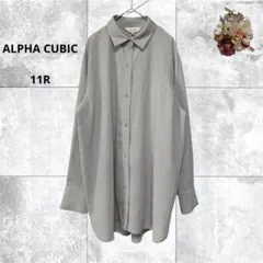 アルファキュービック　長袖ロングシャツ　ブラウス　トップス　オフィス　11Rのサムネイル