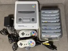 スーパーファミコン本体一式+ソフトケース+セーラームーンソフトコンプリート8本