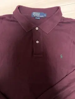 Polo by Ralph Lauren バーガンディ 長袖ポロシャツ XL