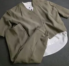 riziere ノーカラージャケット セットアップ 110cm