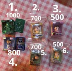 クレヨンしんちゃん 限定 アクション仮面 ミニフィギュア 6点セット