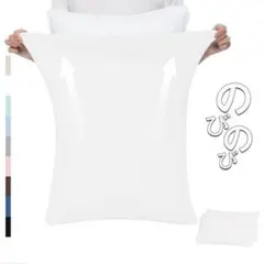 【3D伸びる・Tシャツ肌触り】枕カバー のびのび 枕カバー 2枚セット ホワイト