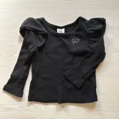 gap baby フリル　リブ　ラメ　ブラック　12〜18month 80