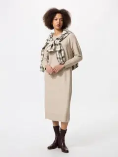 ユニクロ　スフレヤーンワンピース　Mサイズ