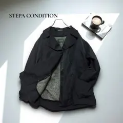 ★ナイロンジャケット【M】ライナー付　ブルゾン　メンズ　黒　ボア　Z2368D