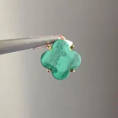 花型のマラカイトのペンダントトップ0511