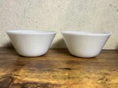Fire-King OVEN GLASS アイボリーボウル 4個セットのサムネイル