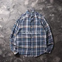 G.H.BASS&CO ネルシャツ チェック　コットン