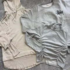 トレーナー クロップド丈 トレーナーワンピ JEANASIS