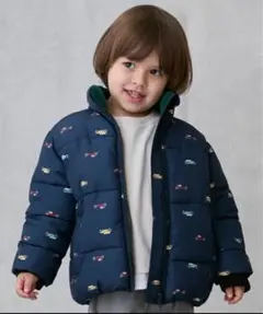 【新品未使用タグ付き】petitmain 車柄アウター 90サイズ　プティマイン