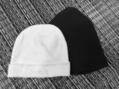 GYDA UNREAL ニット帽 GU2点セット ホワイト ブラック