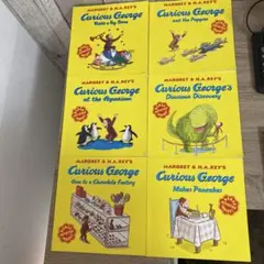 Curious George 絵本 6冊セット　英語絵本