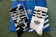 adidas Originals❤ANIMALPRINTクルーソックス2足セットのサムネイル