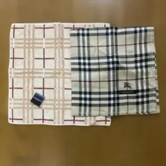 新品、バーバリー　ハンカチ2枚セット