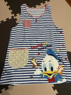 ドナルドダック エプロン ストライプ