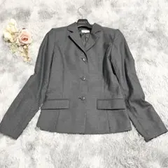 VertDense 総裏 テーラードジャケット グレー 0 事務服 仕事着