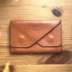 IL BISONTE ブラウン レザー カードケース