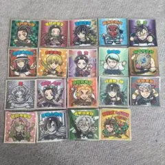 鬼滅の刃マンチョコ　第1弾　エンボスメタルシール　19種類　ビックリマンコラボ