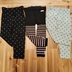 ベビー レギンス 3点セット 90センチ　ホットビスケッツ　西松屋