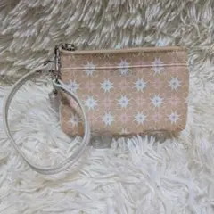 COACH ポーチ ポシェット 総柄 ベージュ