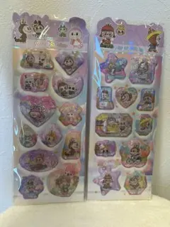 ラブブボンボンドロップウォーターシール 2点セット　シール交換大人気大きいサイズ