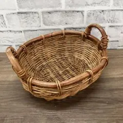 作家物 山葡萄 工芸品 天然素材 楕円形 バスケット トレー かご 籠 2