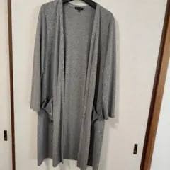 INDIVI グレー ロングカーディガン15