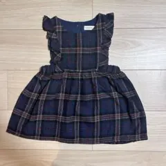 80㎝　チェック　ワンピース