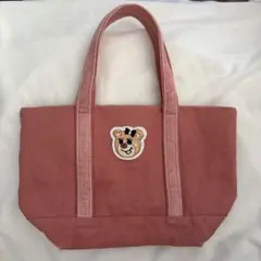 オールドテディ ワッペントートバッグ　ピンク　フェイラー　小　ラブラリー