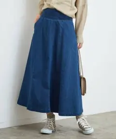 最終価格　新品【くびれメイク】フレアスカートのサムネイル