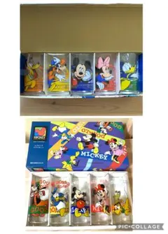 【激レア・レトロ】 ディズニー グラス 5個入り 2セット