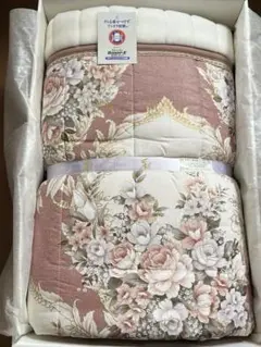 kanebo ワイヤー肌布団 花柄 防ダニ加工わた使用　新品未使用のサムネイル