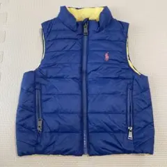 ラルフローレン ベビーダウンベストリバーシブル 18M