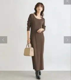 RIVE DROITE 【ニット素材登場！】ラウンドネック2WAYワンピース