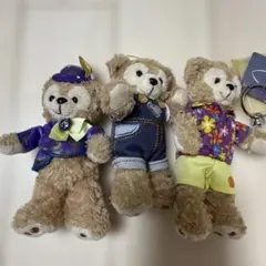 ダッフィーぬいぐるみバッチ3体セット