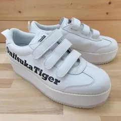 オニツカタイガー ウィメンズ デレゲーションチャンク ホワイト 25.5cm