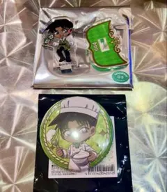 名探偵コナン ホテルニューオータニ コラボ 服部平次 缶バッジ アクリルスタンド