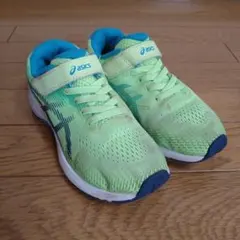 ASICS レーザービーム ライトグリーン スニーカー 19センチ