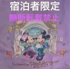 新品ファンタジースプリングス宿泊者限定　エコバッグ　追加購入　お花付