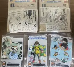 一番くじ ドラゴンボール 40th ACLLECT 3種、ステッカー2種セット