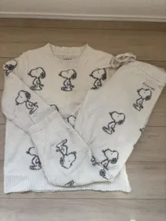 ジェラートピケ　gelatopiqué スヌーピー ルームウェアセット