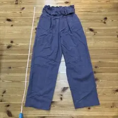 GU ワイドパンツ ウエストベルト付き