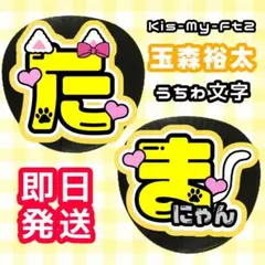 Kis-My-Ft2 玉森裕太 ‪‪❤︎‬ うちわ文字