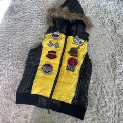 Y2K archive 平成 ギャル男 お兄系 グランジ ファーダウンベスト中綿