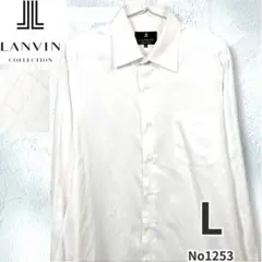 LANVIN COLLECTION ランバン 日本製 ジャガード 白シャツ 50のサムネイル