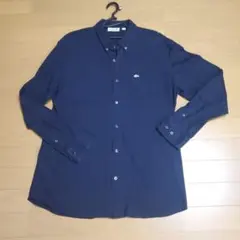 LACOSTE 長袖シャツ ネイビー FR5 US L 貴重サイズのサムネイル
