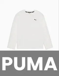 PUMA Elevated Essentials Long Tee White