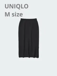 UNIQLO ユニクロ　黒　スムースコットンブレンドスカート　Mサイズ
