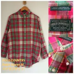 POLO COUNTRY Ralph lauren M マドラスチェックシャツ