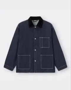 GU デニムカバーオールジャケット